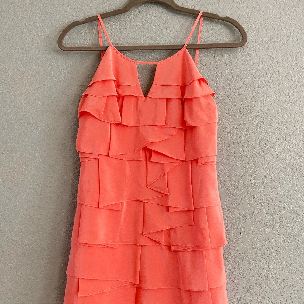 BCBGMaxAzria Coral Pleated Dress